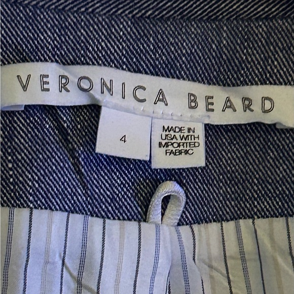 Veronica Beard Miller Linen Dickey Jacket – Blue Mélange – Size 4 NWOT - Picture 7 of 8